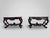 20th Century Louis Philippe Console Tables with White Marble Tops, 1890s, Set of 2 For Sale - Image 9 of 12