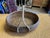 Late 19th Century Vintage Handwoven African / Moroccan Style Oval Raffia Basket With Center Cross Handle For Sale - Image 5 of 8