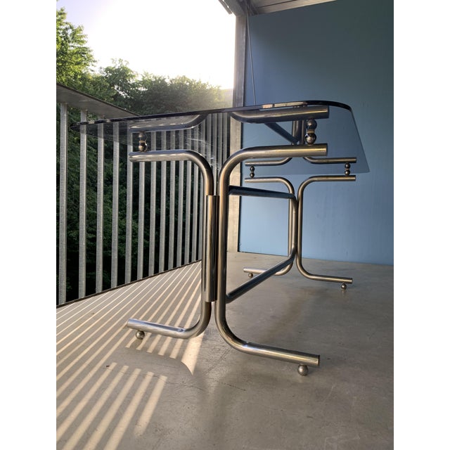Modernist Console Table in the Style of Jacques Adnet, 1930s For Sale - Image 4 of 18