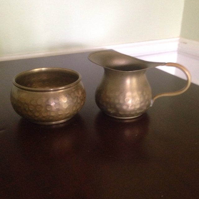 Vintage Brass Cream and Sugar Servers A Pair Chairish