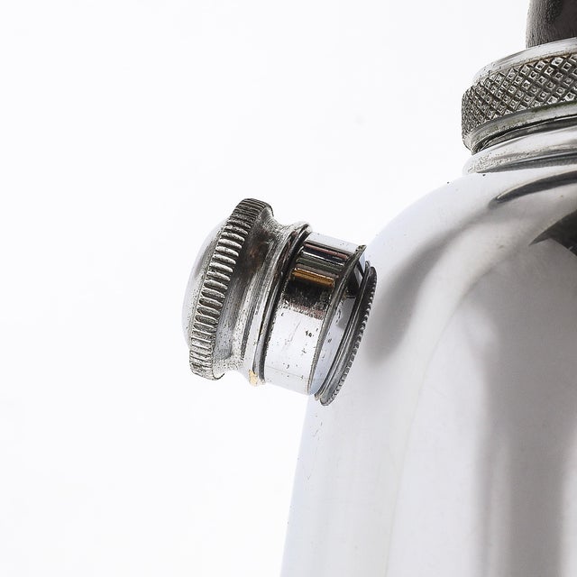 1930s Art Deco Chrome Town Crier Bell Form Cocktail Shaker W/ Ebonized Walnut Handle For Sale - Image 10 of 13