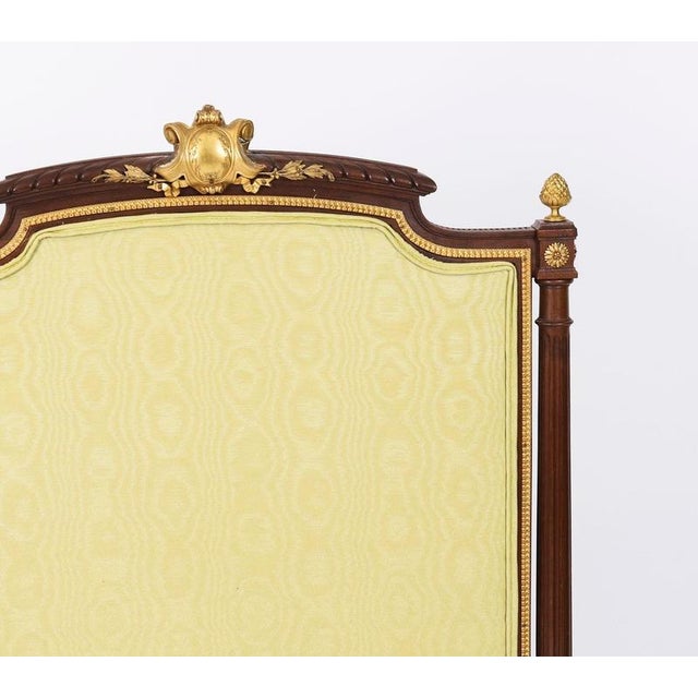 Antique Louis XVI Revival French Mahogany Firescreen, 1870s For Sale - Image 5 of 18