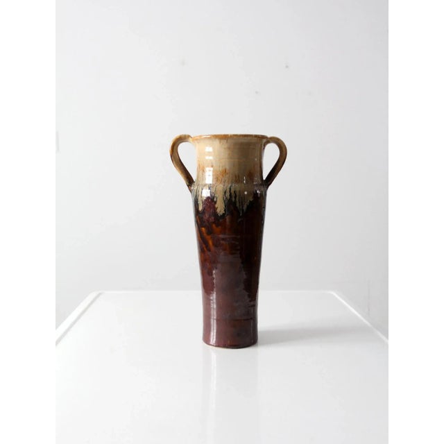 Late 20th Century Vintage Studio Pottery Vase For Sale - Image 5 of 12