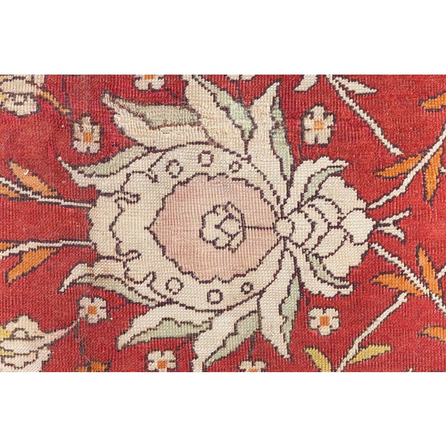 Exquisite 19th-Century Turkish Hereke Rug For Sale - Image 4 of 9