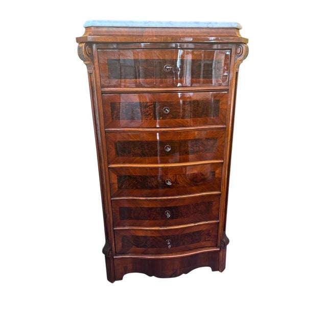 Wood Late Biedermeier Chest of Drawers, 1860s For Sale - Image 7 of 7