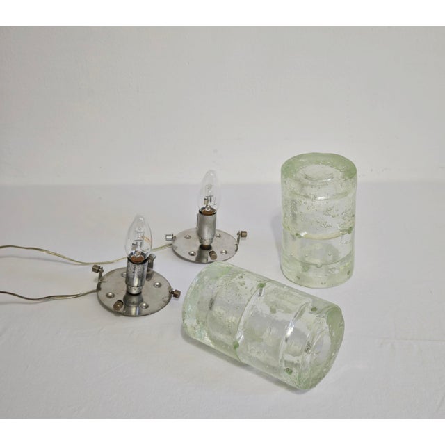 Murano Glass Wall Lamps by Albano Poli for Poliarte, 1960, Set of 2 For Sale - Image 9 of 15