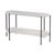 Metal Renaldo 49.5 in. W Elongated Marble and Iron 2-Tier Console Table, Metalworks For Sale - Image 7 of 7