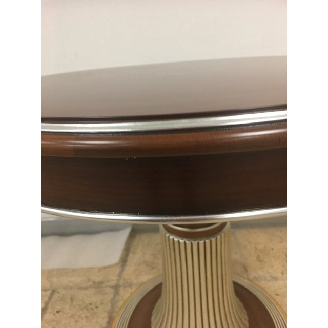 2000 - 2009 100% Made in Italy by Caspani Tino . Walnut Wood Side Table For Sale - Image 5 of 11