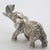 Italian Vintage Italian Handmade Genuine Silver Elephant Large Sculpture Figurine Rare Decoration For Sale - Image 3 of 11