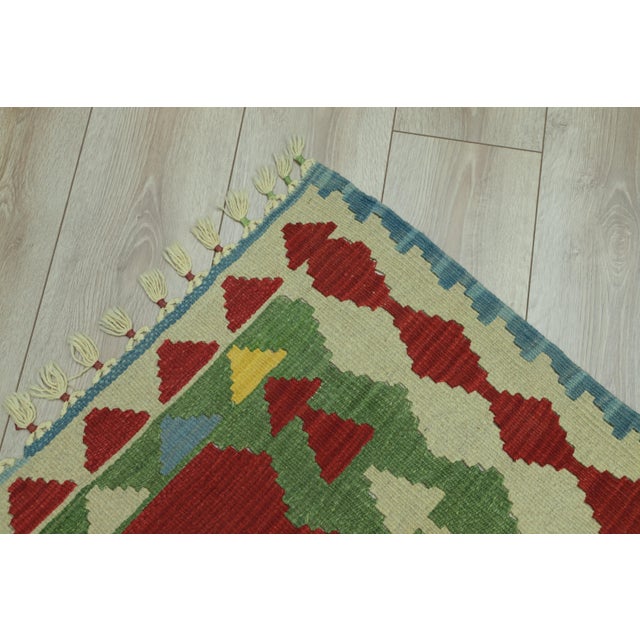 1970s Turkish Boho Style Red Oushak Handmade Kilim Rug For Sale In Sacramento - Image 6 of 9