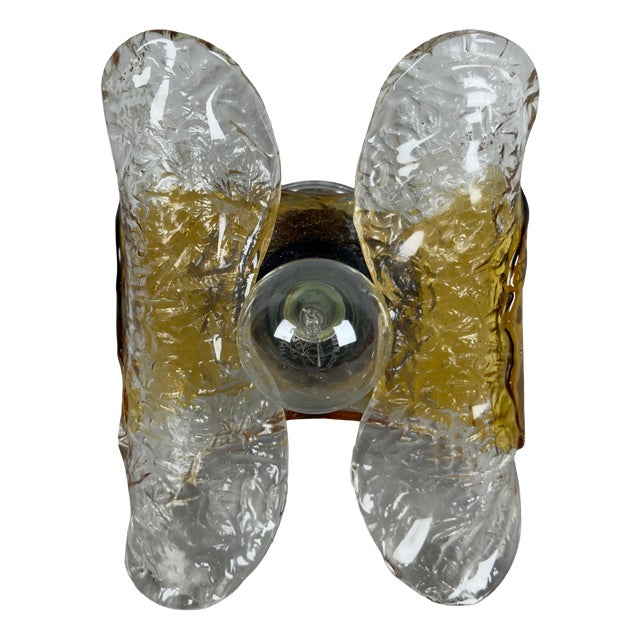 Murano Glass Wall Lamp from Mazzega, 1970s For Sale