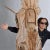 This massive totem stands nearly 9 feet tall. Covered from top to bottom in bearded wise men, Native American chiefs,...