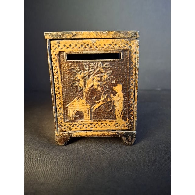 Antique 1882 Kyser & Rex Cast Iron Sport Safe Bank Elephant Giraffe Dog Patented For Sale - Image 13 of 18