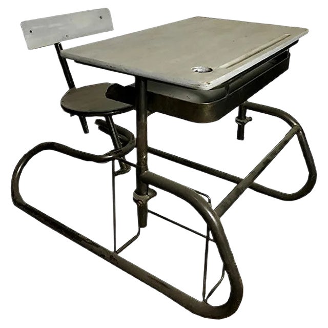 Vintage American School Desk For Sale
