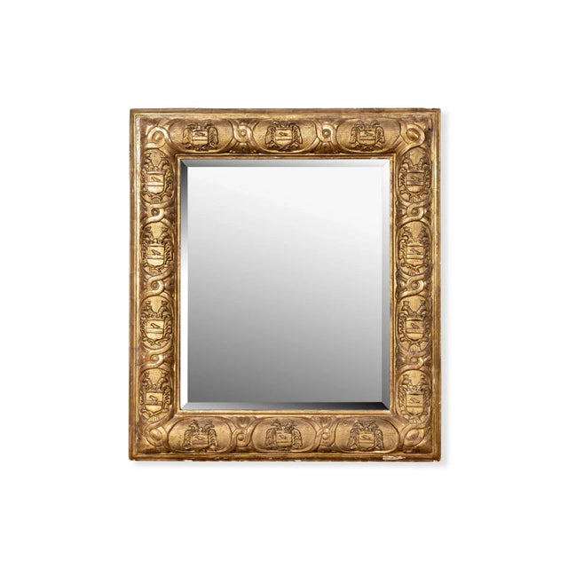 Late 19th Century Antique Heraldic Mirror For Sale - Image 5 of 5