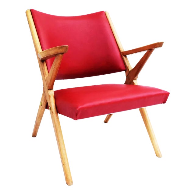 Italian Faggio Armchair, 1960s For Sale