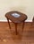 19th Century Vintage Side Table With Ceramic Inlay For Sale - Image 5 of 6