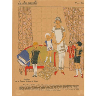 Les Idées Nouvelles Art Deco Pochoir – Children & Lingerie-1920' For Sale
