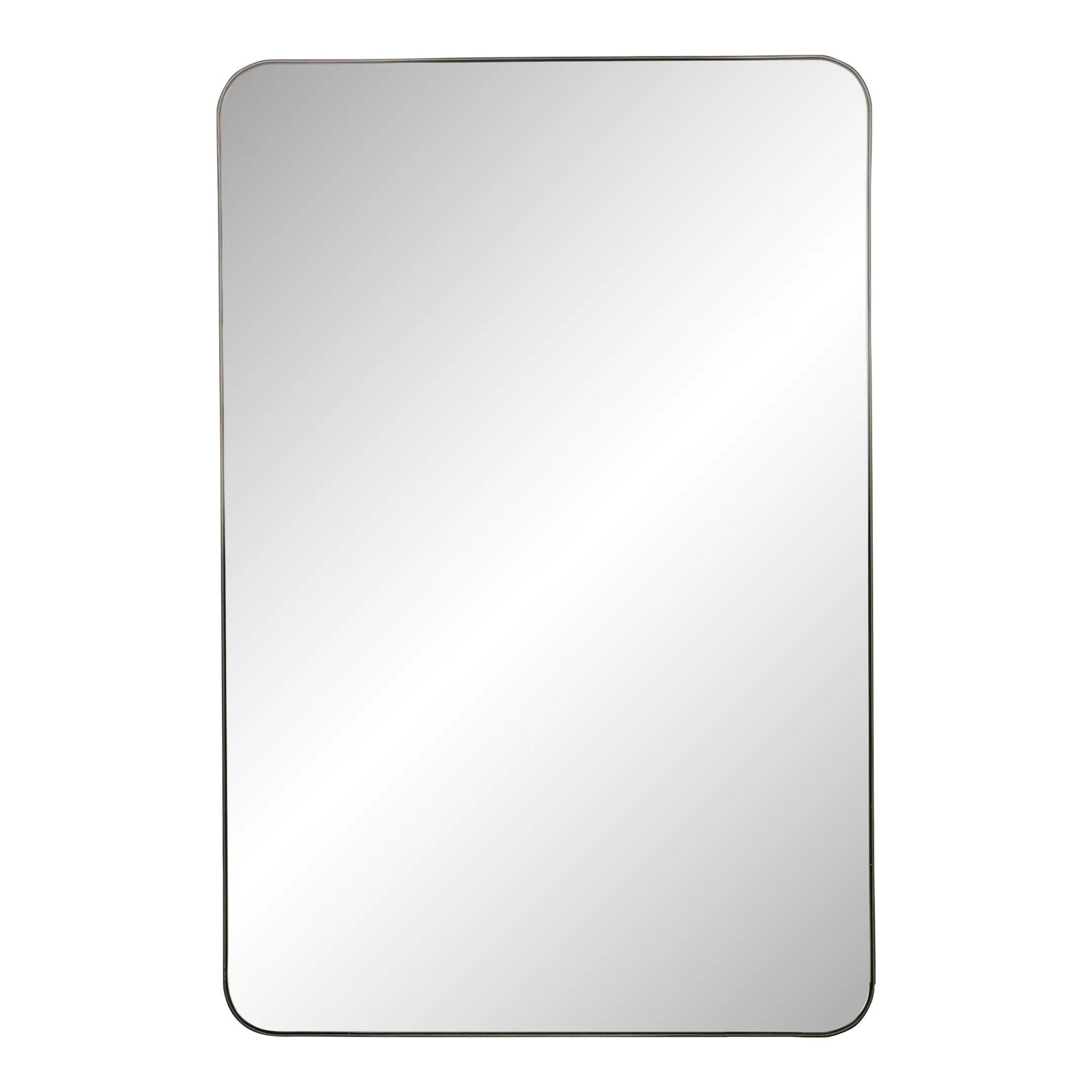 Franco Black Metal Mirror Chairish