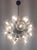 Fabio Ltd 21st Century Ventiquattro Black Powder Coat Amber Bubbles Murano Sputnik Chandelier by Fabio LTD For Sale - Image 4 of 5