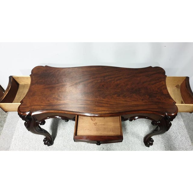 Vintage Console Table in Mahogany For Sale - Image 6 of 12