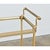 French Vintage Brass & Glass Trolley Serving Cart For Sale - Image 4 of 11