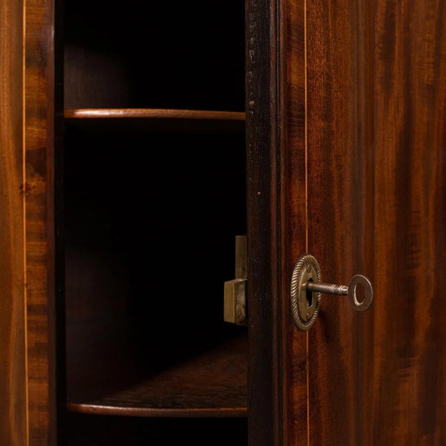Wood 1780s Antique Georgian English Corner Cabinet For Sale - Image 7 of 11