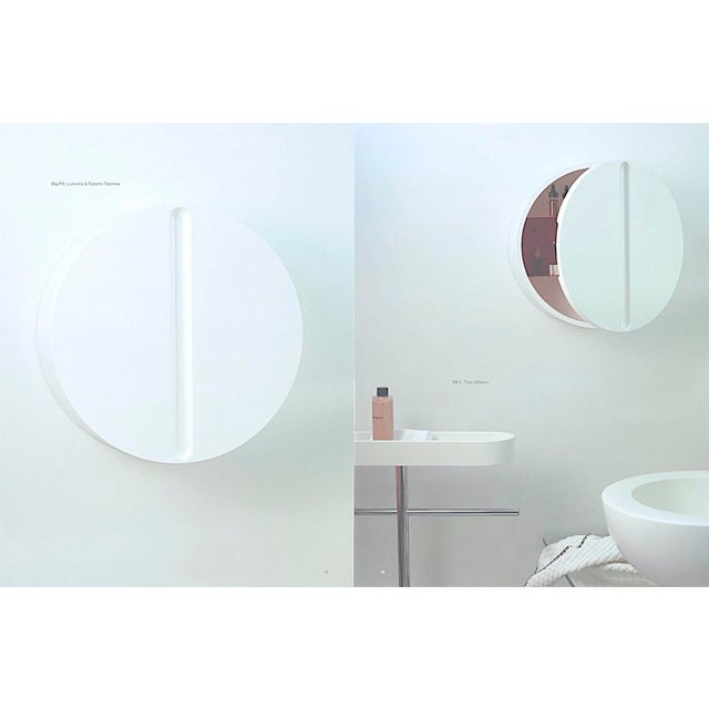 Oversized Pop Art White Lacquered "Big Pill" Wall Cupboard With Shelving by Palomba for Dornbracht For Sale - Image 11 of 12