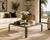 A sleek and substantial brass and glass coffee table attributed to Mastercraft, possibly from their collaboration with...