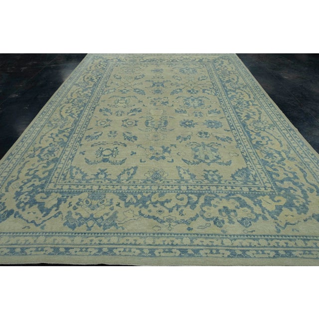 Turkish Oushak Rug 9'1" x 13'5" #18581 Explore a curated collection of hallway runners, wool rugs, and handmade...