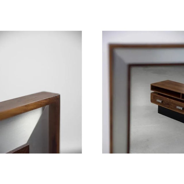 Wood Scandinavian Rosewood Dressing Table with Oblong Mirror, 1970s, Set of 2 For Sale - Image 7 of 18