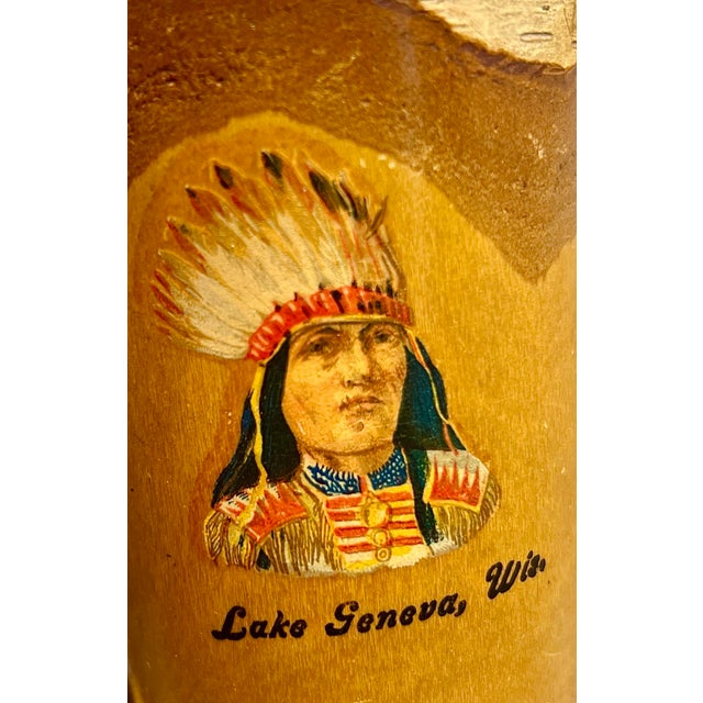 • Mid-20th century hand-turned birchwood goblet (for display only) • Original bark-on exterior (intentional to the...