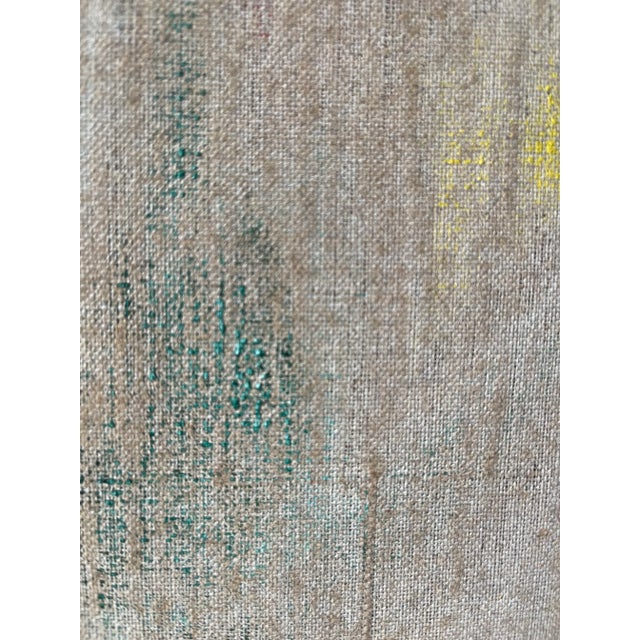 1950s Postmodern Style Abstract Oil Painting For Sale - Image 11 of 13