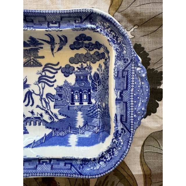 Early 20th Century Early 20th Century Ridgeway Blue Willow Dish For Sale - Image 5 of 7