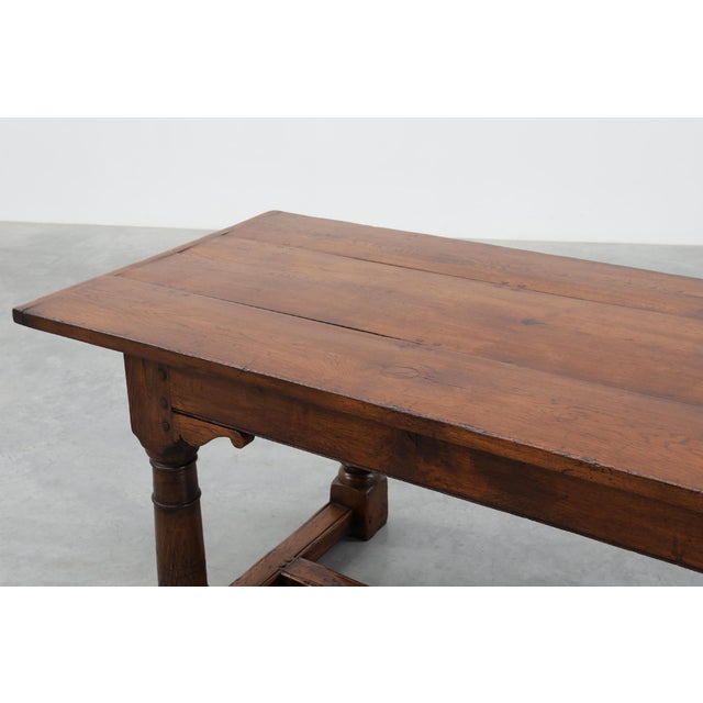 Large French Renaissance Revival Oak Refectory Dining Table, 1880 For Sale - Image 9 of 15
