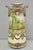 Victorian Antique Nippon Hand Painted Porcelain Countryside Moriage Tall Twin Handle Vase For Sale - Image 3 of 18