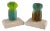 French Daum Nancy Pate De Verre Cactus Bookends by Joseph Hilton McConnico For Sale