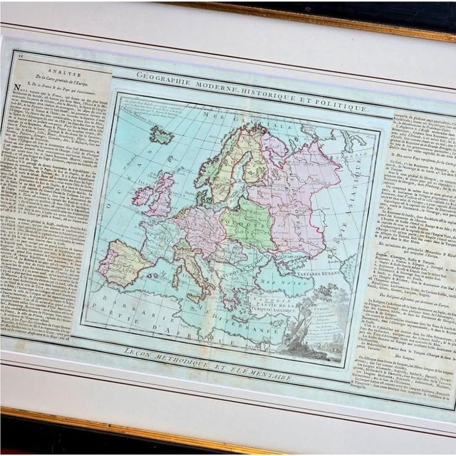 EUROPE Beautiful map from 1766 by Brion de la Tour (ca. 1743 - 1803) Geographer to the King and editor of some excellent...