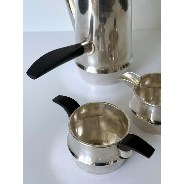 1960s Mid-Century Modern Modern Mexican Silver Coffee Set by Williams Spratling - 3 pcs For Sale - Image 9 of 15