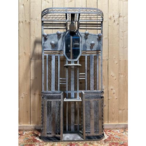 Art Deco Iron Coat Rack For Sale - Image 9 of 9