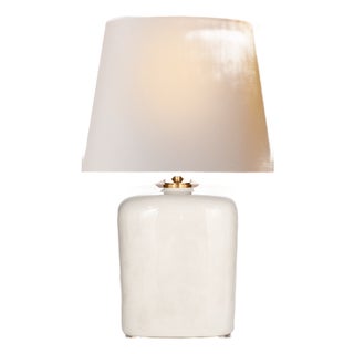 Thomas O'Brien by Visual Comfort Signature Mimi Table Lamp in Tea Stain with Natural Paper Shade For Sale