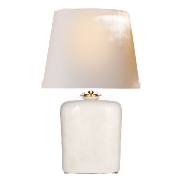 Thomas O'Brien by Visual Comfort Signature Mimi Table Lamp in Tea Stain with Natural Paper Shade For Sale