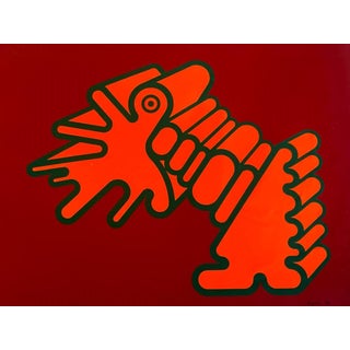 Renato Volpini, Original Multiple Element of Useless Machine, 1970s, Screenprint For Sale