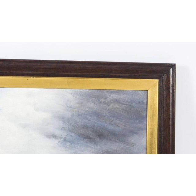 Gustave De Bréanski, Seascape Paintings, 19th-Century, Oil on Canvas, Framed, Set of 2 For Sale - Image 5 of 16