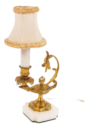 Antique 20th Century Classical Ormolu Aladdin Table Lamp