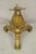 Vintage Baroque Style Gold Cast Aluminum Metal Tripod Pedestal Table Base. Item features cast aluminum construction,...