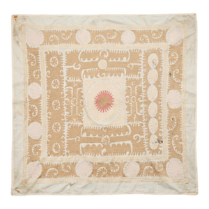 Handmade Bukhara Suzani Textile Wall Art - 4'2'' X 4'7''
