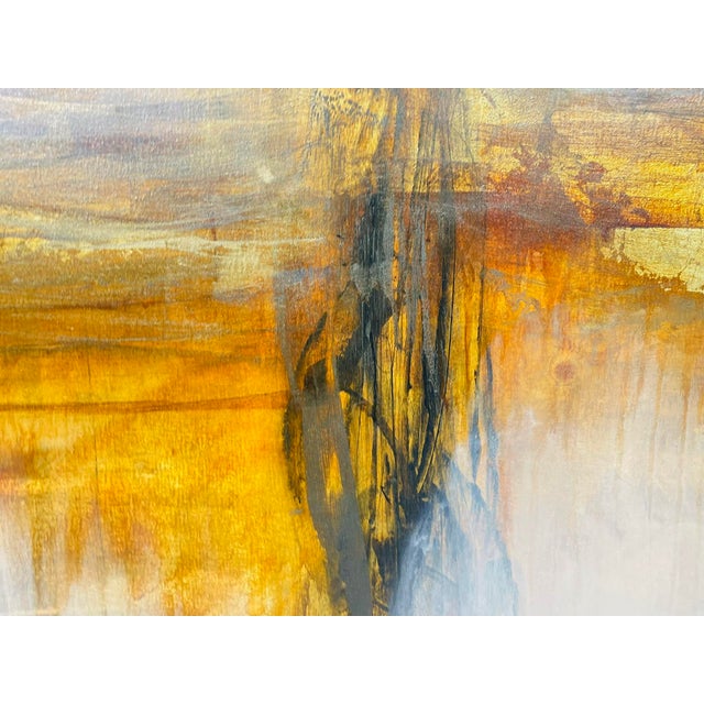 Large Abstract Landscape Oil Painting “Moon Light” by E. Remender For Sale - Image 11 of 15