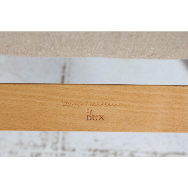 Set of Pernilla Lounge Chair and Ottoman in Beech and Aniline Leather by Bruno Mathsson for Dux, Sweden, 1994 For Sale - Image 18 of 18