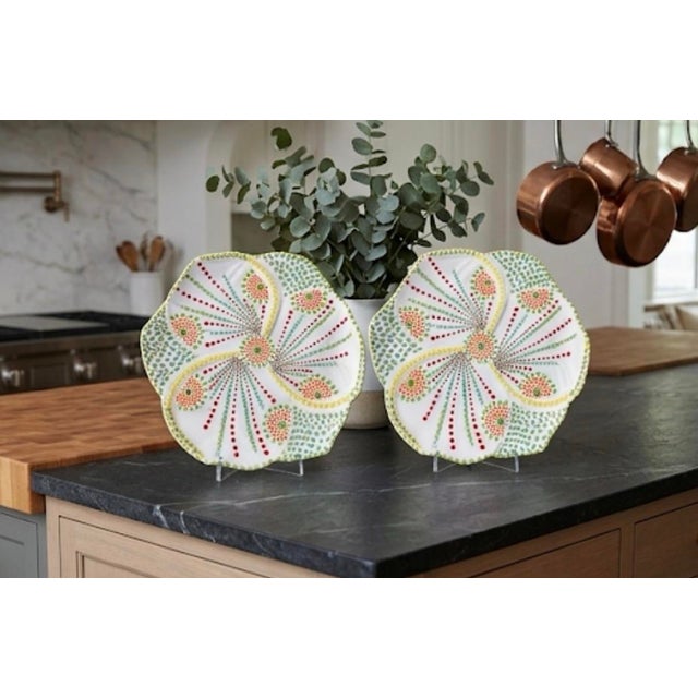Pair of Hand-Painted South African Ceramic Platters For Sale - Image 11 of 12